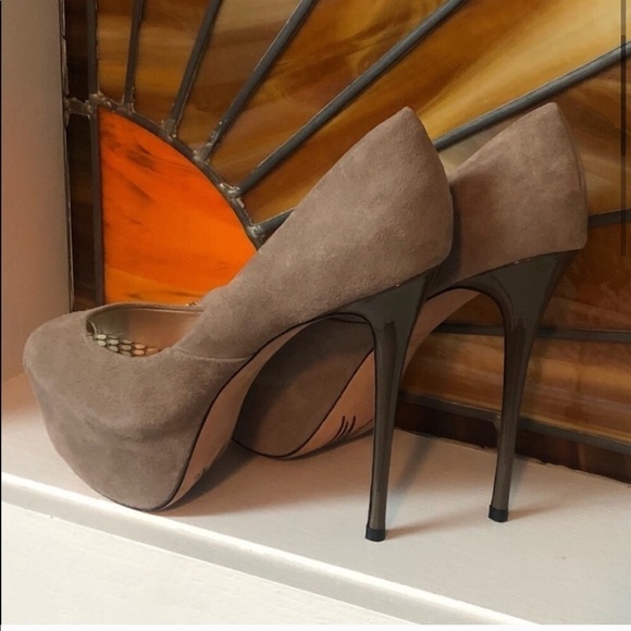 🆕 Jean Michel Cazabat suede platform heels - Picture 3 of 9